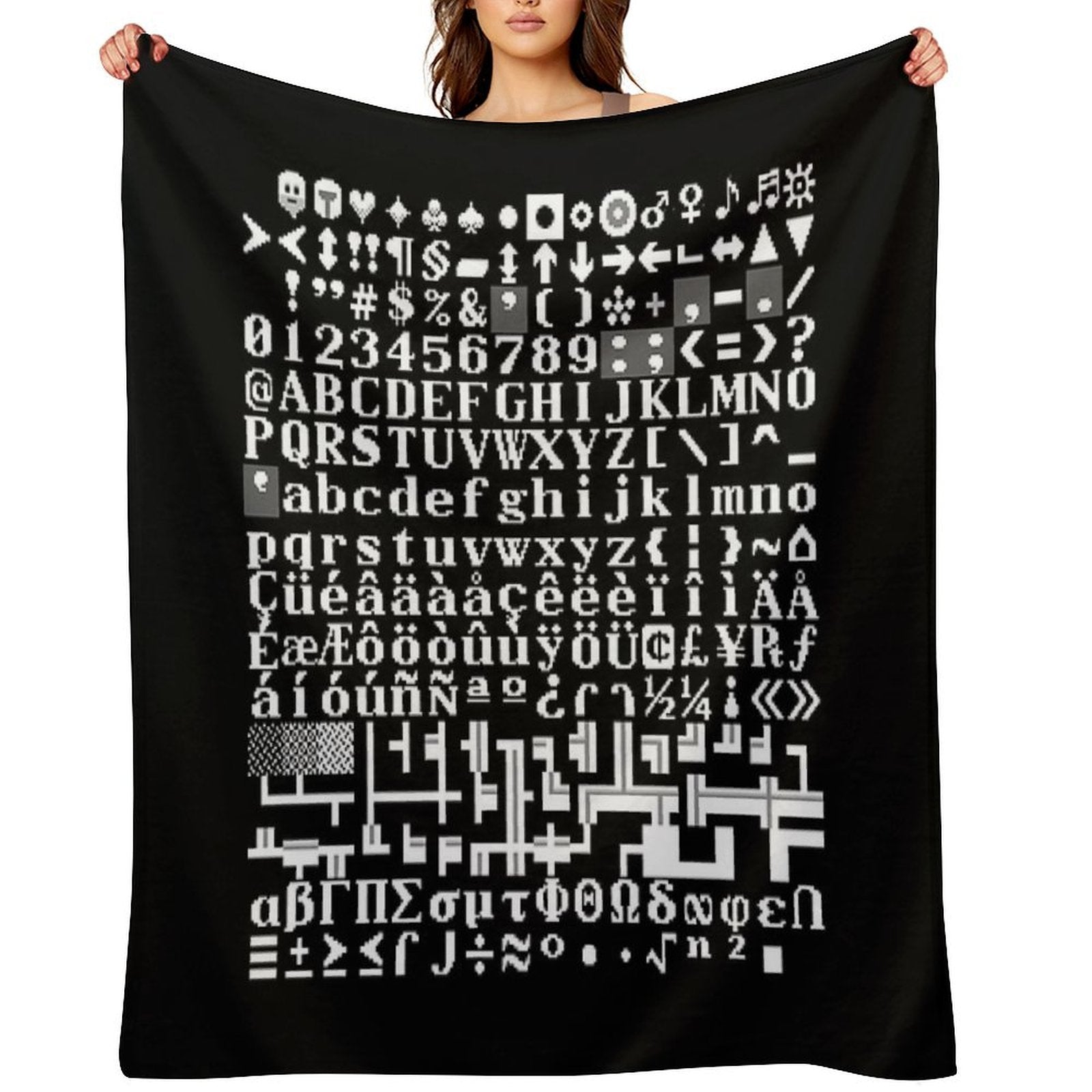 Dwarf Fortress Tile Set FnordSet Multi-functional Throw Blanket