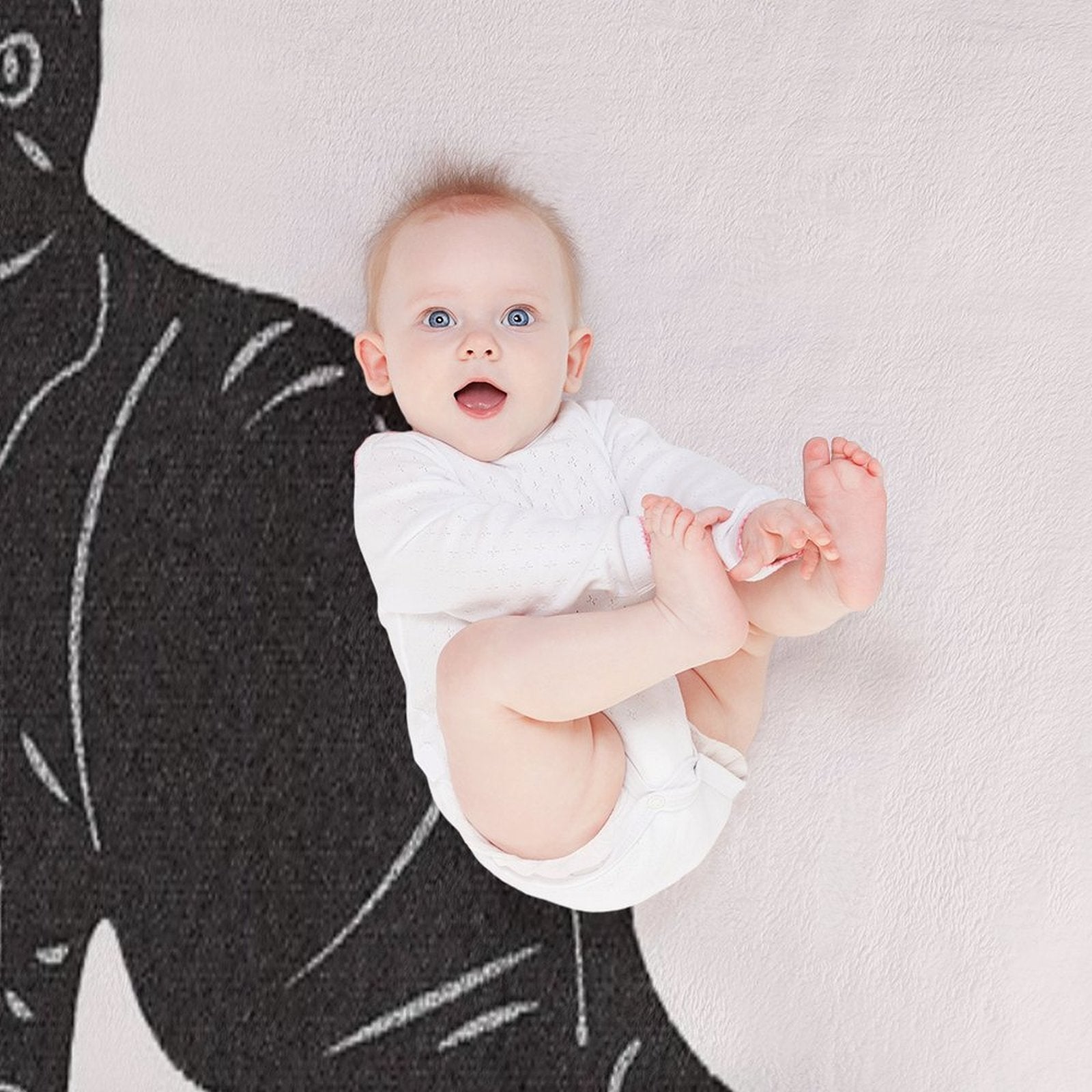 Grey Tabby Cat Gifts For Textile Craft Lovers Durable Throw Blanket