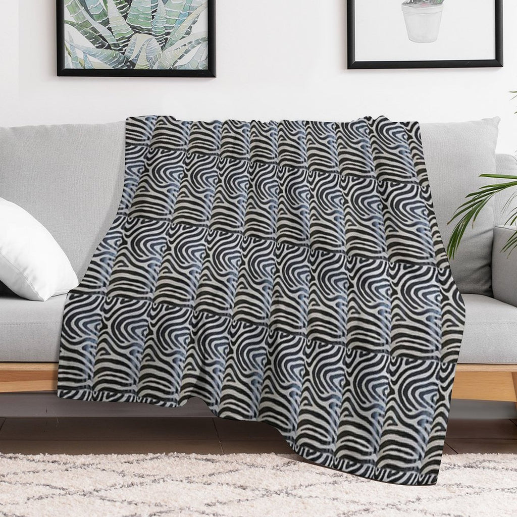 Unique Zebra Prints Plush Throw Blanket