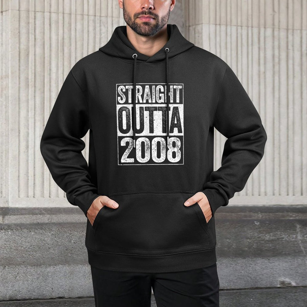 Straight Outta 2008 16th Birthday Unisex Design Hoodie