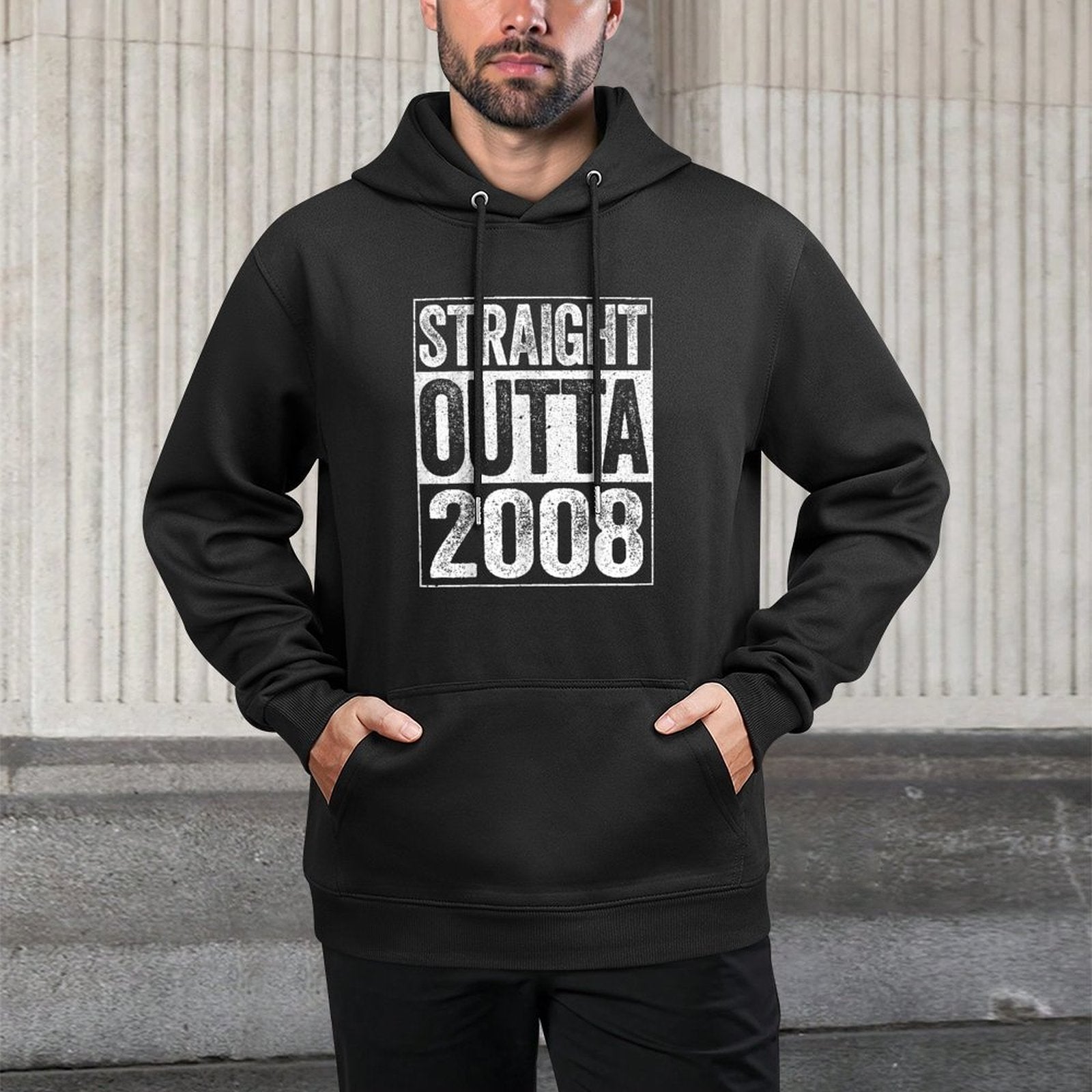Straight Outta 2008 16th Birthday Unisex Design Hoodie