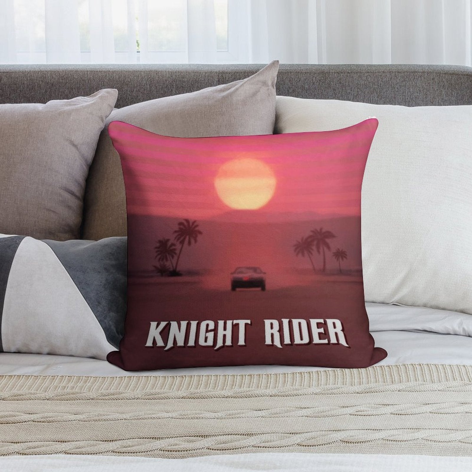 Knight Rider - K2000 Soft Home Decor Throw Pillow