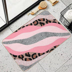 Aesthetic Pink  Dirt-Trapping Bath Mat