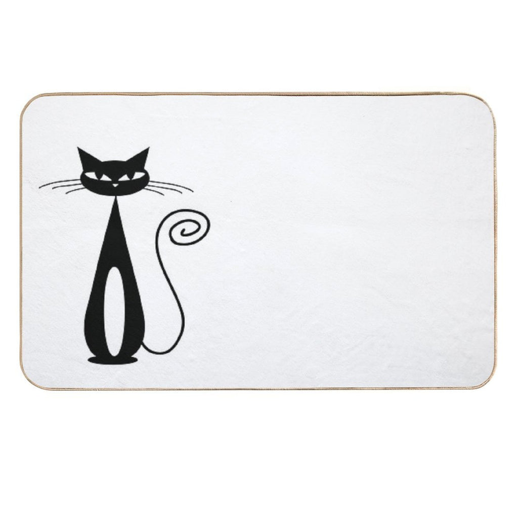 Mcm Atomic Cat  Easy To Clean Bath Mat