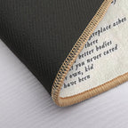 Youre on Your Own Lyric  Versatile Bath Mat