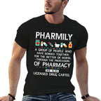 Pharmily Funny Pharmacy Technician Pharmacist Men Women  Relaxed-fit T-Shirt