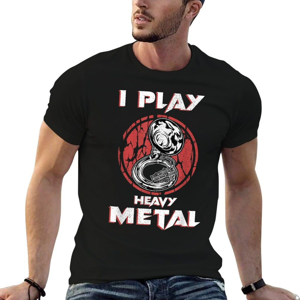 Sousaphone Play Heavy Metal Marching Band Tshirt Tuba  Affordable Price T-Shirt