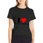 I Love My Gay Little Girlfriend Funny Cute Lesbian LGBT Love  Fade-proof Color T-Shirt