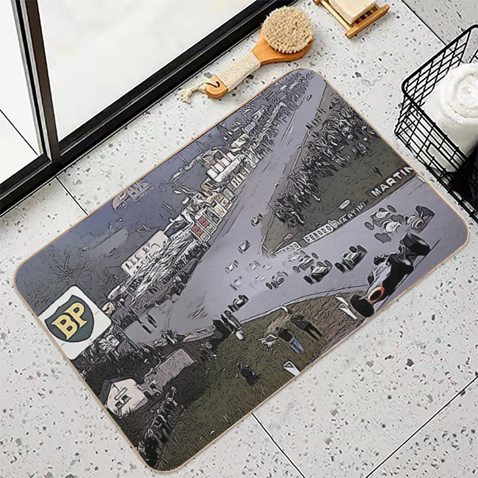 Eau Rouge; Spa  Repositionable Bath Mat