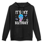 Kids Its My 9th Birthday Butterflies 9 Nine Year Old Bday Girls Easy Care Hoodie