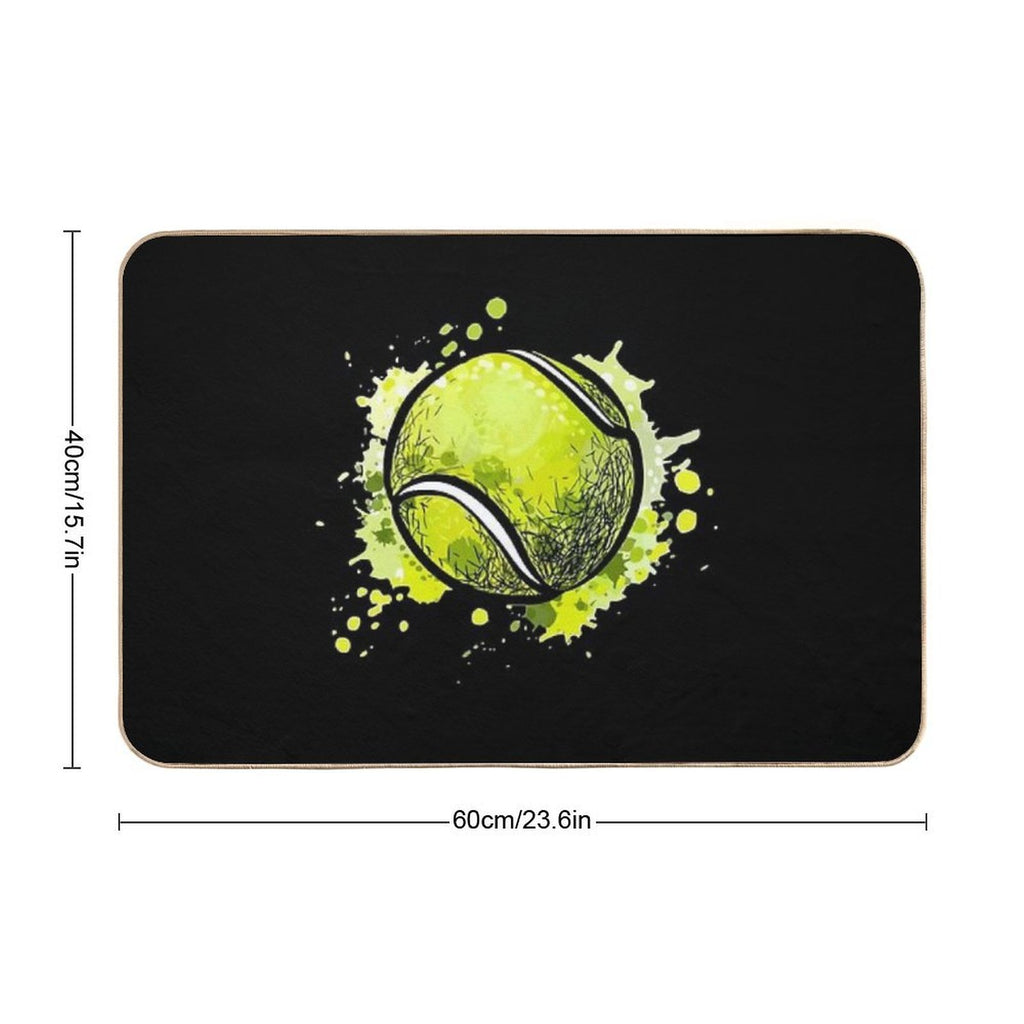 Tennis Ball  Stain-Proof Bath Mat