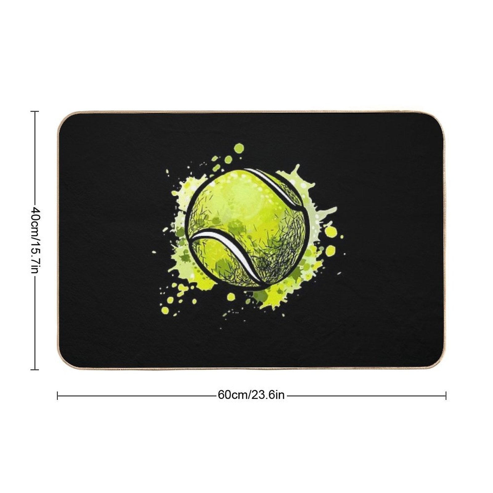 Tennis Ball  Stain-Proof Bath Mat
