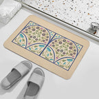 Art Nouveau Morning Glory Garden  Non-Slip Bath Mat