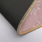Cute Boho Sun Pattern Bohemian Aesthetic In Muted Colors Pink  Eco-Friendly Bath Mat