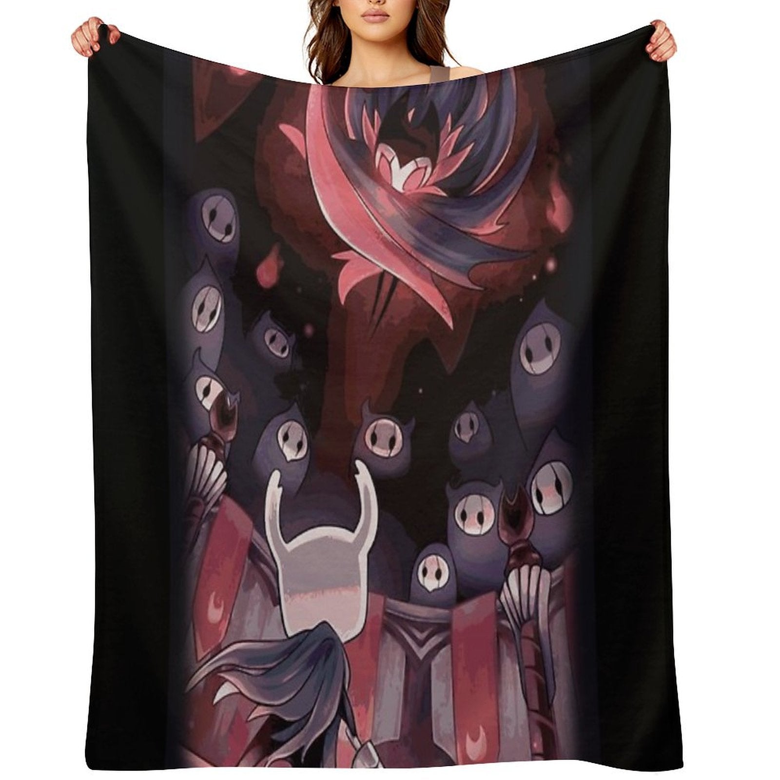 Hollow Knight - The Knight Facing Master Grimm Durable Throw Blanket