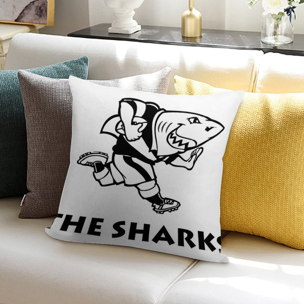 The Sharks Rugby Supporter Gear Soft Shrink-Resistant Throw Pillow