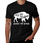 Be The Buffalo Charge The Storm White Men Women  Odor-resistant T-Shirt