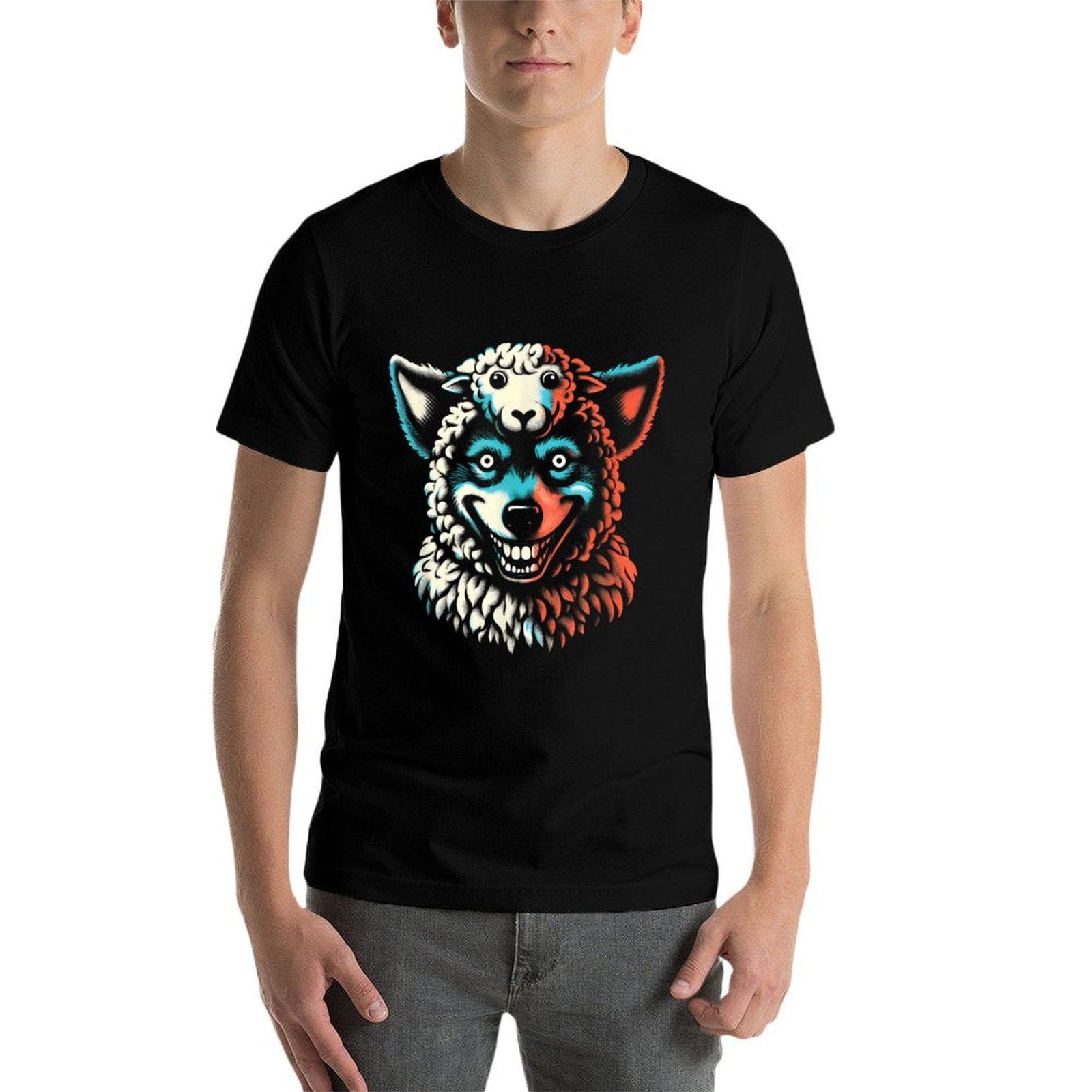 Wolf In Sheeps Clothing - Funny Graphic Wolf Sheep Costume  Odor-resistant T-Shirt