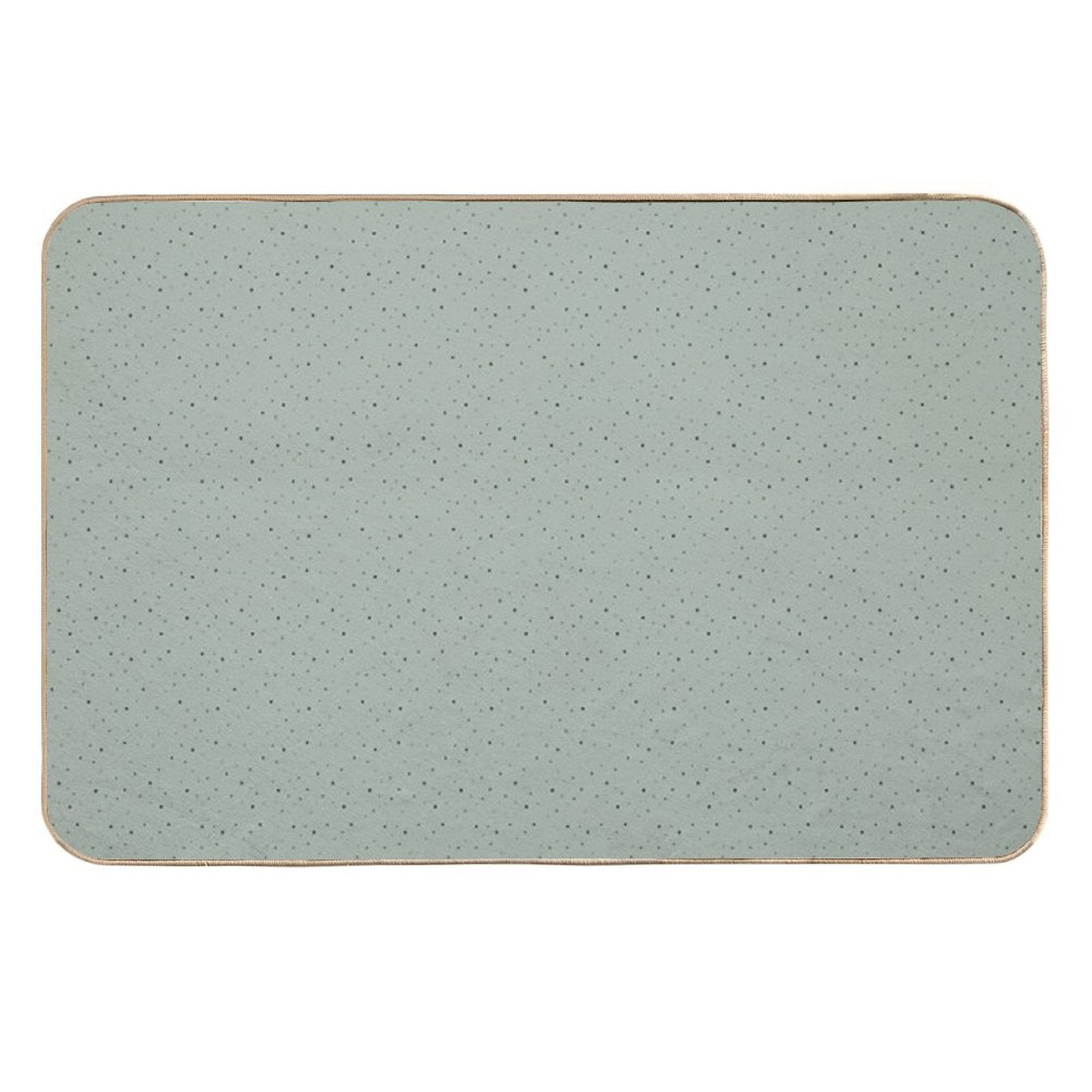 Green Stars  Easy Maintenance Bath Mat