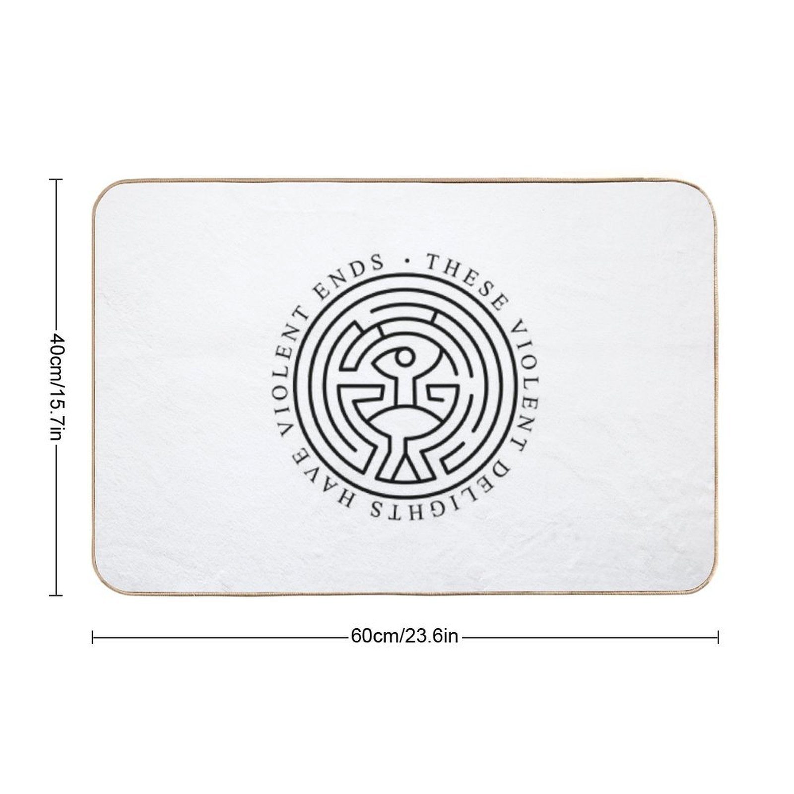Westworld - These Violent Delights Have Violent Ends (white)  Non-Slip Bath Mat