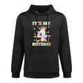 Kids Cute 4 Years Old Girl Funny Butterfly It's My 4th Birthday Shape Retention Hoodie