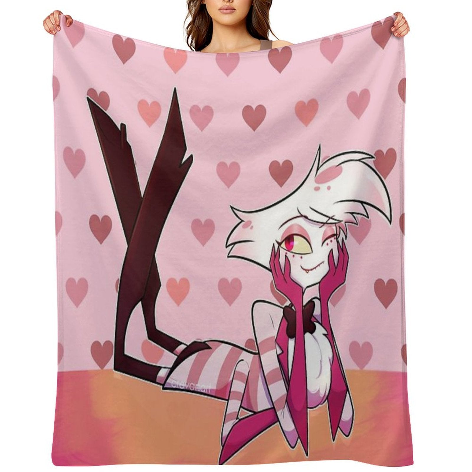 Hazbin Hotel - Angel Dust Anti-pilling Throw Blanket