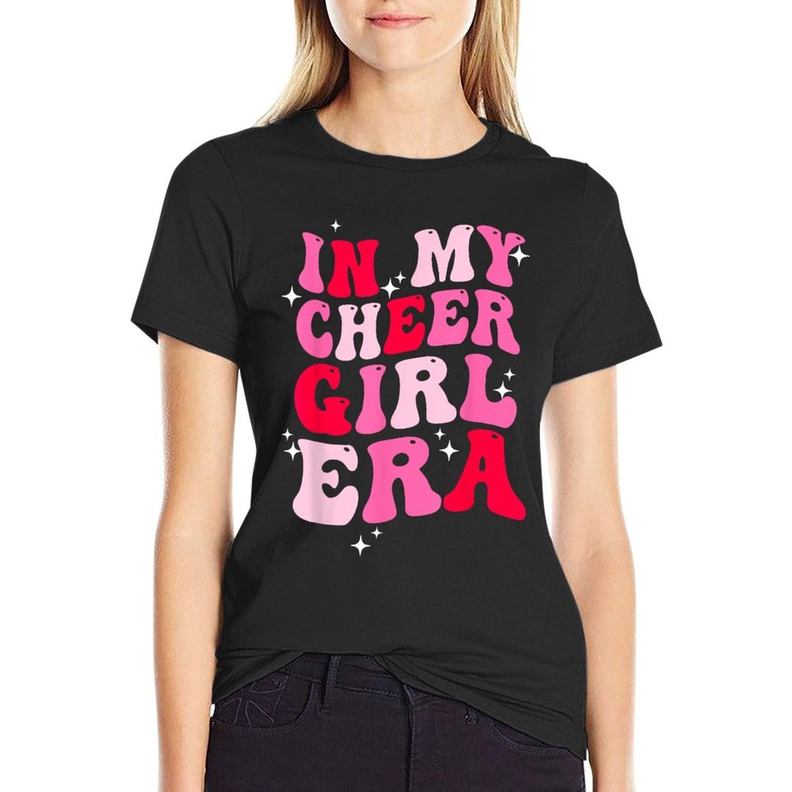 In My Cheer Girl Era Groovy Cheerleader Cheerleading Girl  Classic T-Shirt