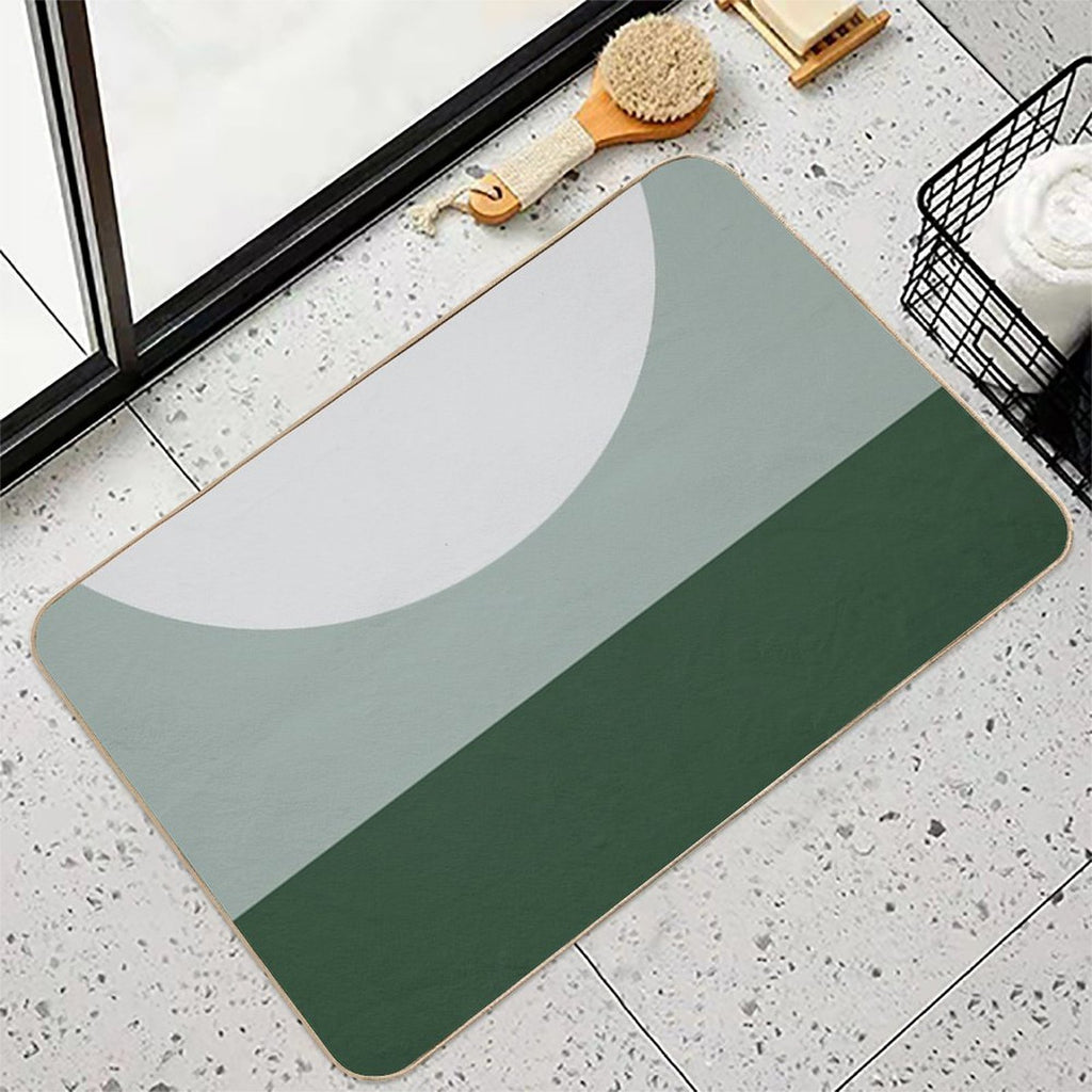 House of Snakes Minimalist Geo 01  Stain-Proof Bath Mat