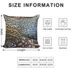 Pheasant Feathers Soft Ultra-Soft Texture Throw Pillow