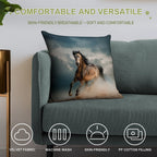 Galloping Horse Soft Style Accent Throw Pillow