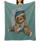 Always Tired Sloth Versatility Throw Blanket