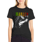 Bob Marley Rastaman Vibration Washed  Eco-friendly Material T-Shirt