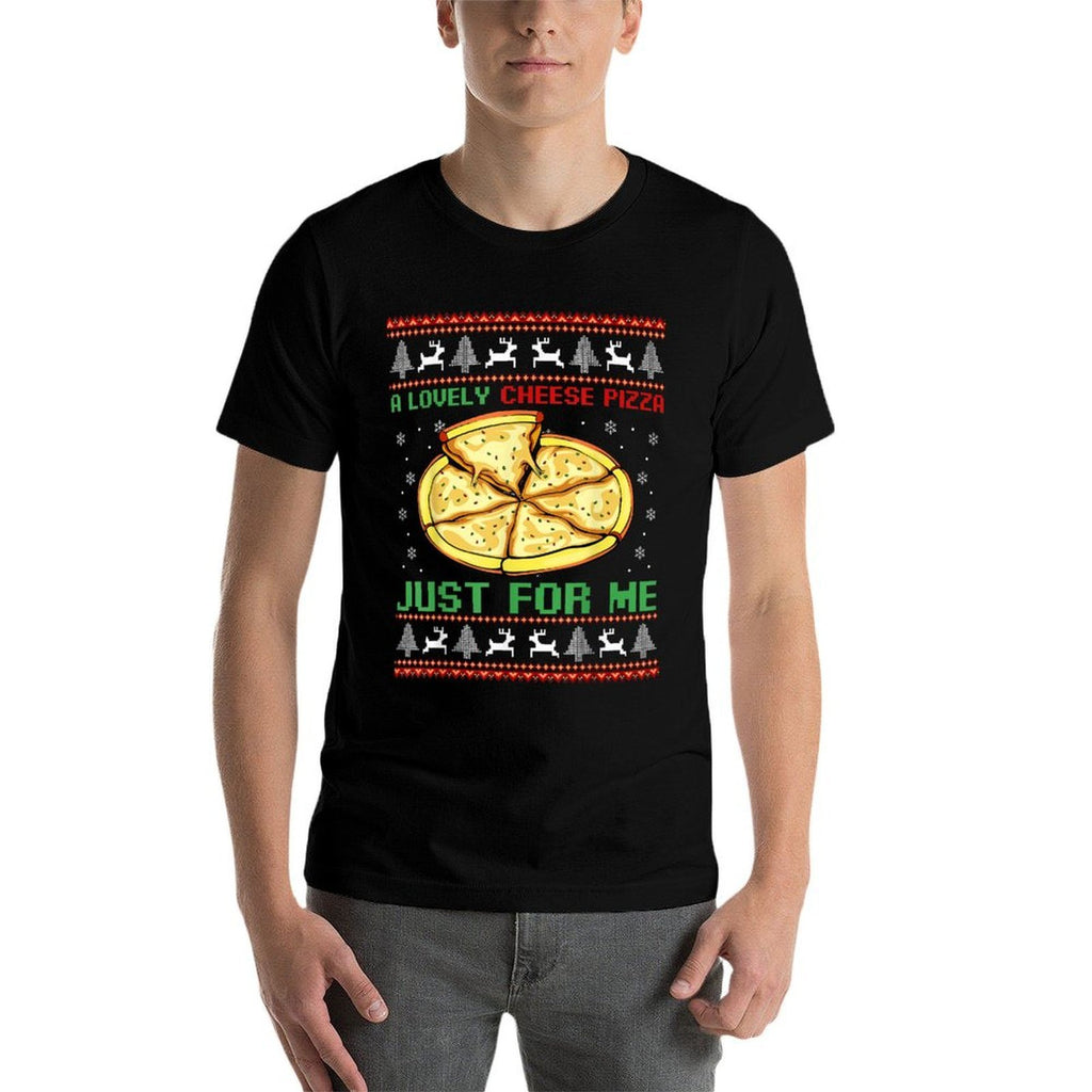 A Lovely Cheese Pizza Just For Me Christmas Tree  Moisture-wicking T-Shirt