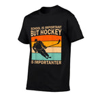 Funny Hockey Art For Boys Men Womenns Kids Ice Hockey  Durable T-Shirt