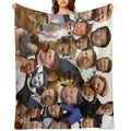 Glen Powell Photo Collage Compact Throw Blanket