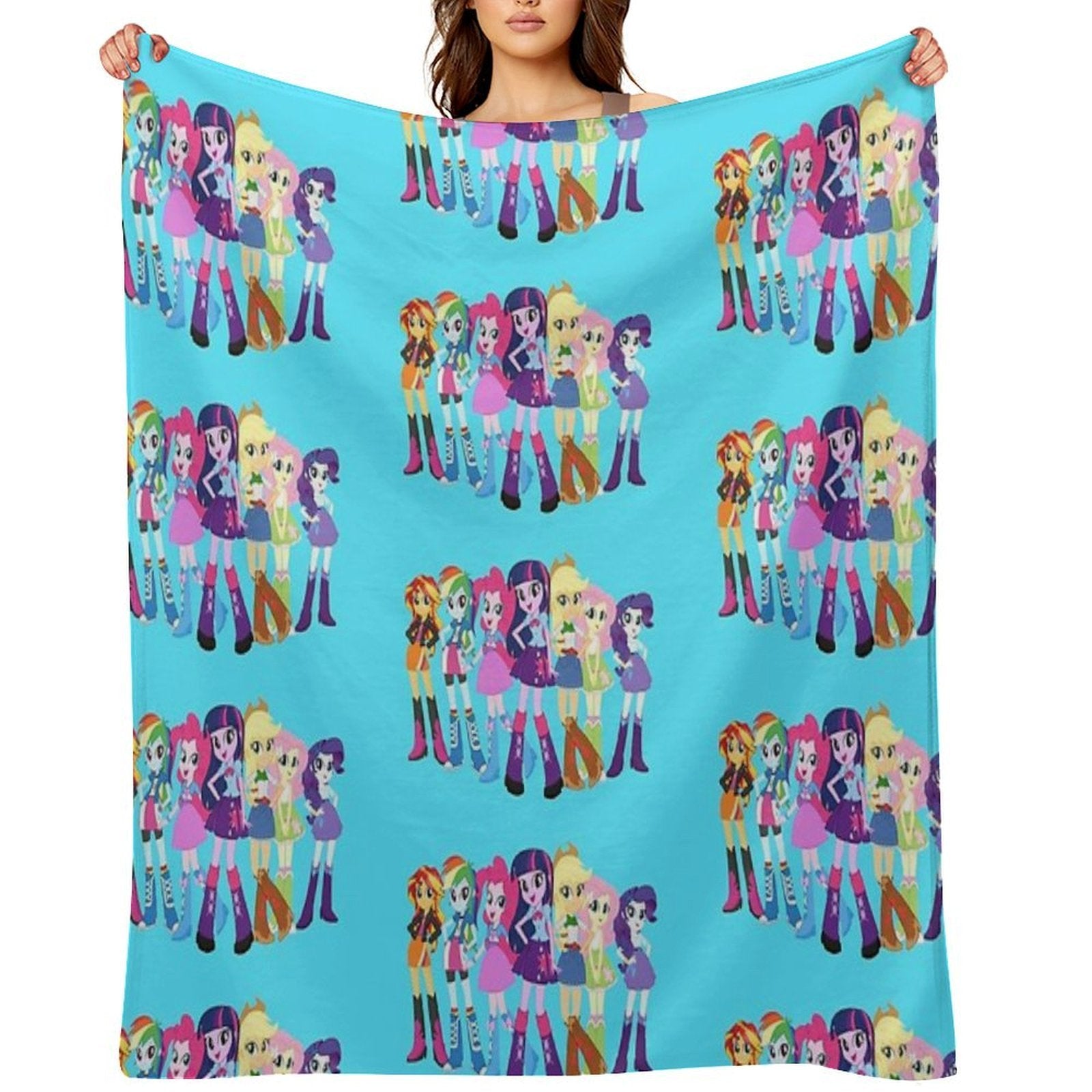 Squad of Friendship (Princess Twilight Ver.) Plush Throw Blanket