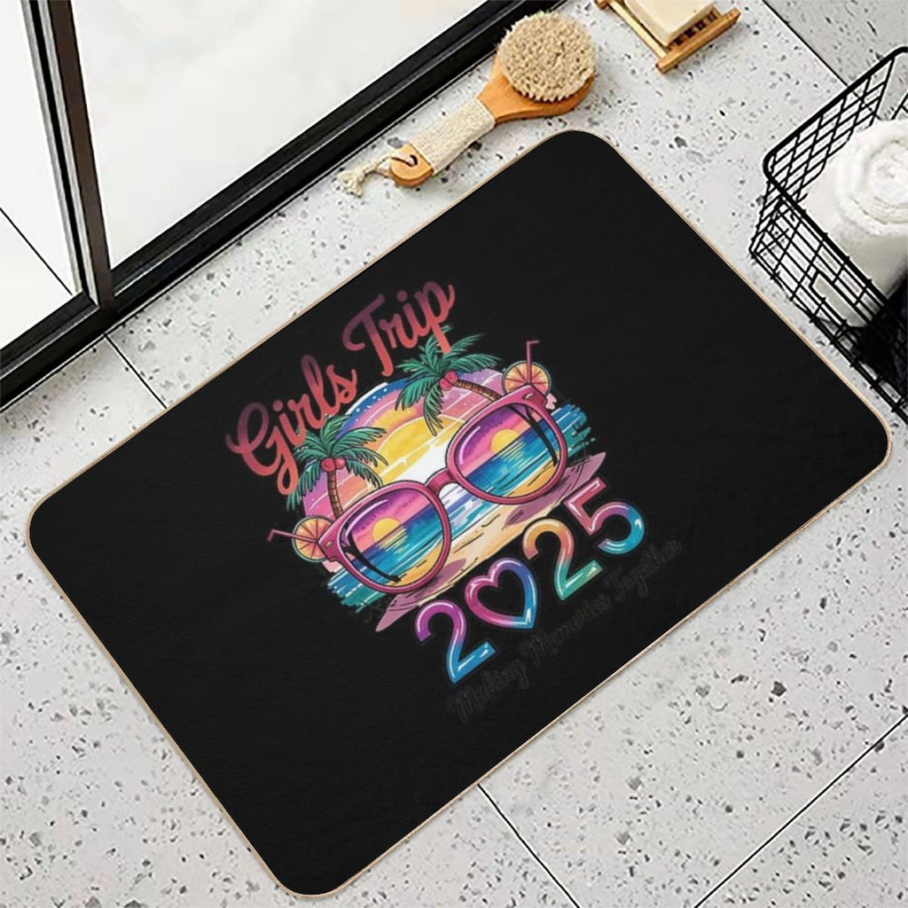 Girls Trip 2025 Making Memories Together Vacation  Easy Maintenance Bath Mat