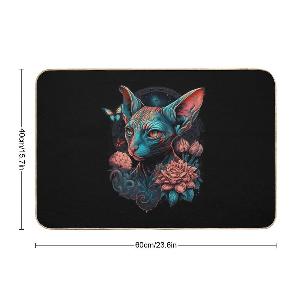 Sphynx Cat  Absorbent Bath Mat