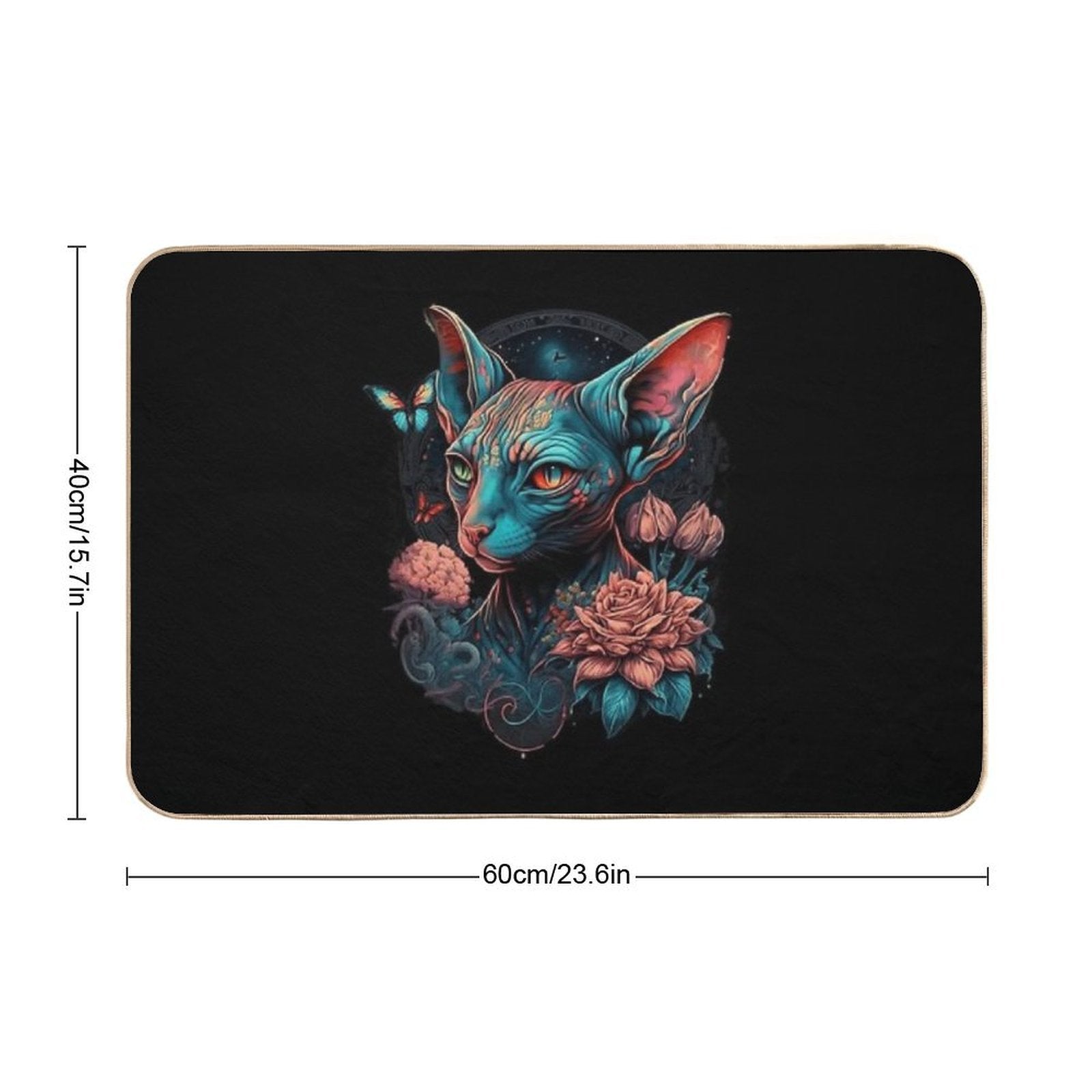 Sphynx Cat  Absorbent Bath Mat