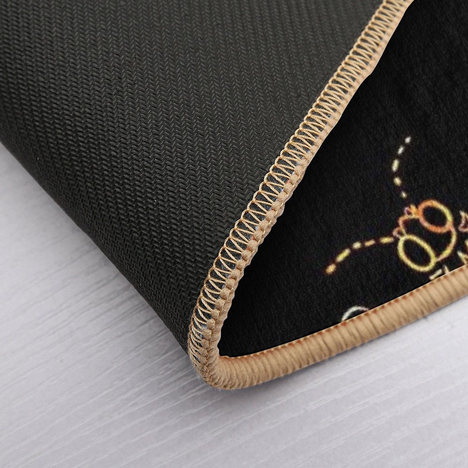 The Golden Bee Flies  Multi-Purpose Bath Mat