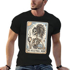 Funny Halloween Volleyball Mama, Volleyball Mom Skeleton  Relaxed-fit T-Shirt