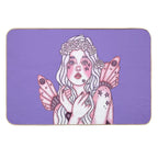 Among The Stars In Lavender Evening Star Fairy  Stain-Proof Bath Mat
