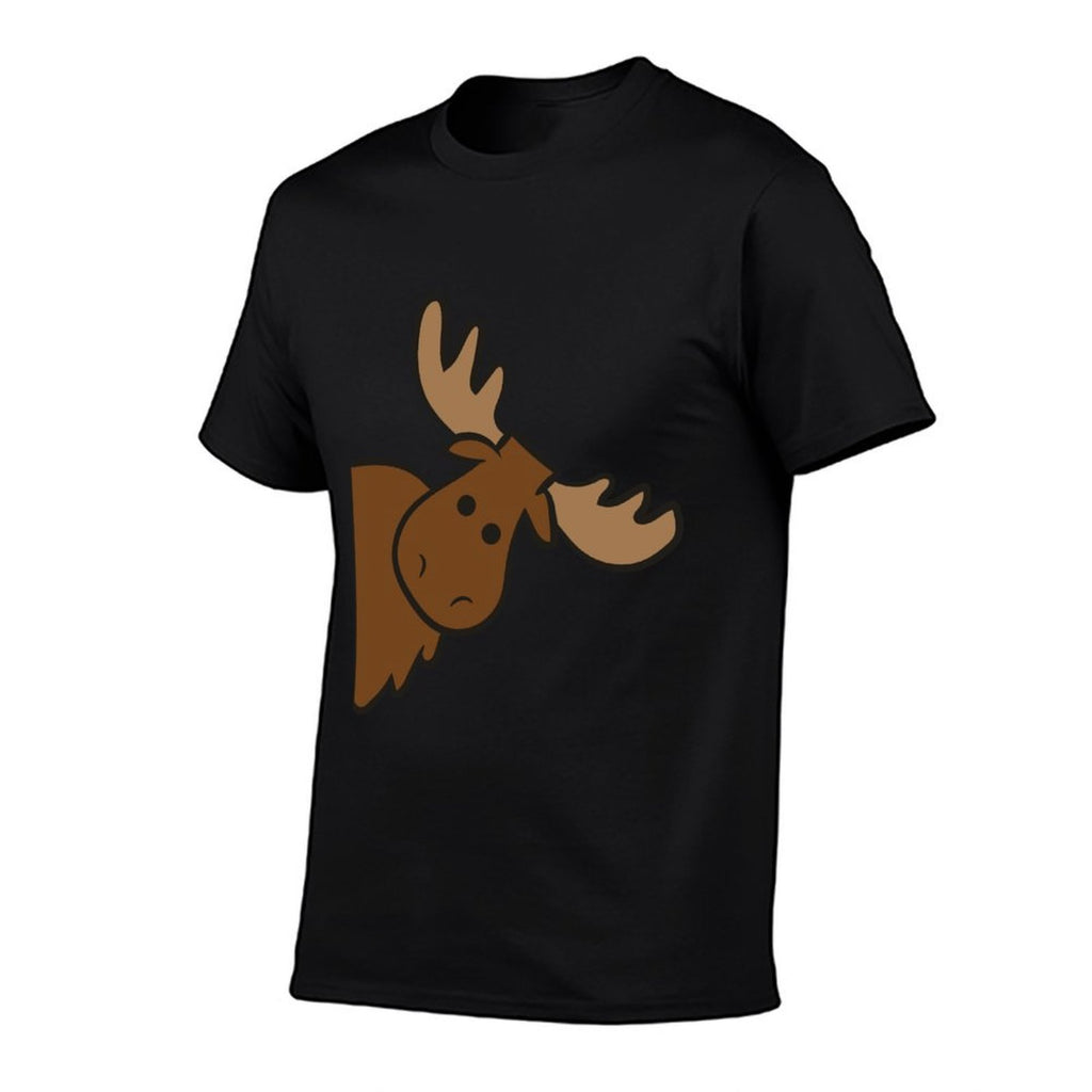 Cute Moose Elk Deer Funny Alaska Moose  Odor-resistant T-Shirt