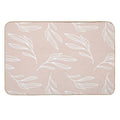Pattern Design With Leaf Brach Drawing  Slip-Resistant Bath Mat