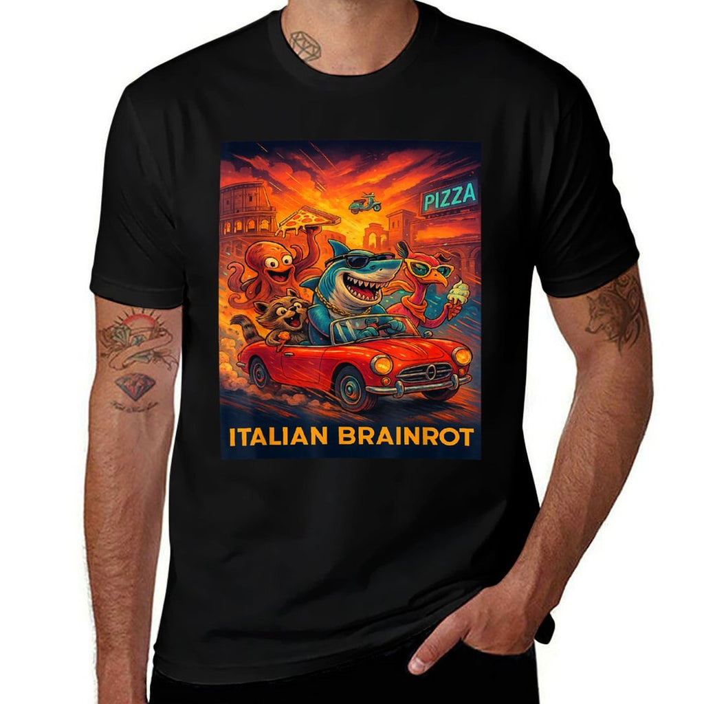 Italian Brainrot Trendy Viral Generated by AI Internet Meme  Vintage-inspired T-Shirt