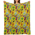 Treehouse of Horror Travel-friendly Throw Blanket