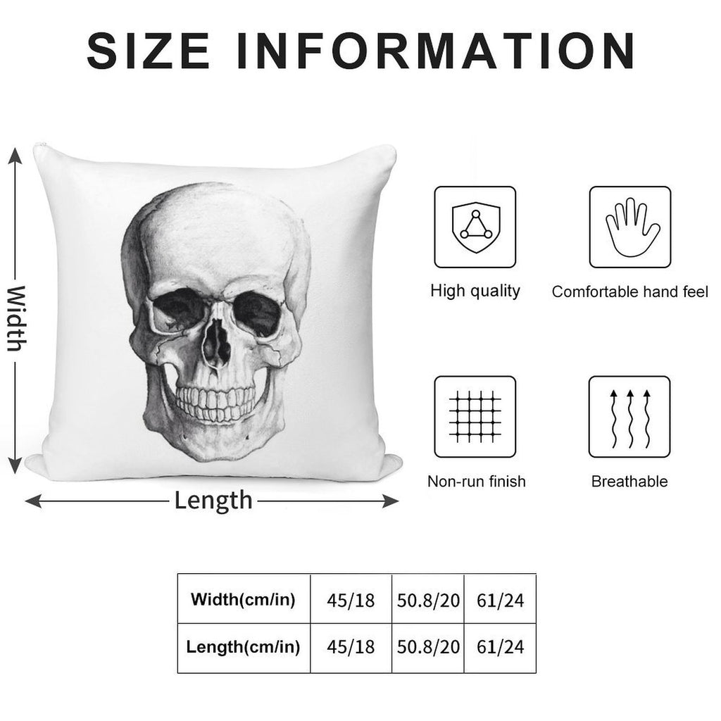 Skull Soft Easy Maintenance Throw Pillow