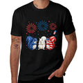Squirrel USA Patriotic 4th of July Gifts Men Women Kids  Cotton T-Shirt