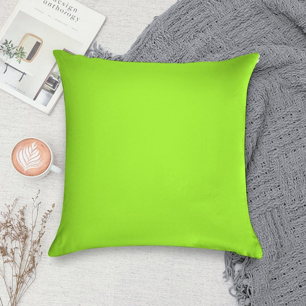 PLAIN GREEN YELLOW -100 YELLOW SHADES ON OZCUSHIONS ON ALL PRODUCTS Soft Ultra-Soft Texture Throw Pillow