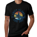 Jaws Amity Island Surf Shop 1975 Retro Logo  Polyester Blend T-Shirt